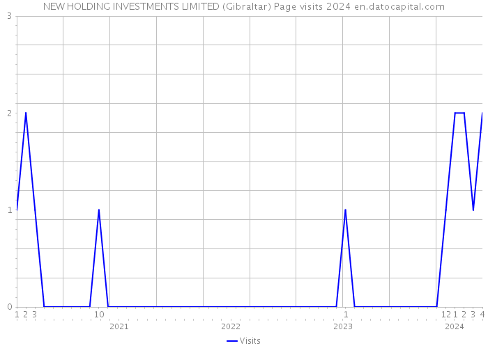 NEW HOLDING INVESTMENTS LIMITED (Gibraltar) Page visits 2024 