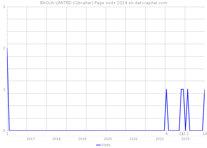 BAGUA LIMITED (Gibraltar) Page visits 2024 