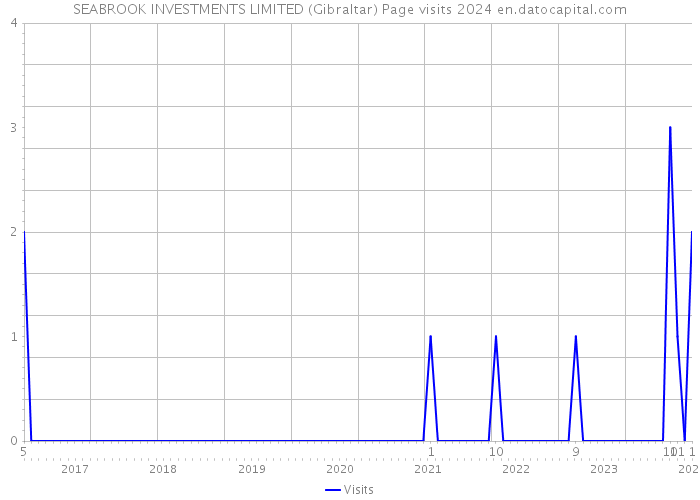 SEABROOK INVESTMENTS LIMITED (Gibraltar) Page visits 2024 