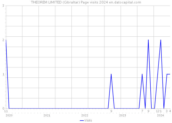 THEOREM LIMITED (Gibraltar) Page visits 2024 