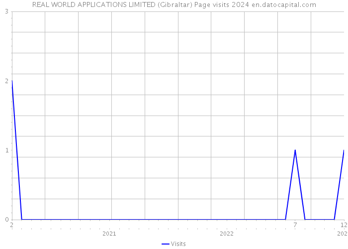 REAL WORLD APPLICATIONS LIMITED (Gibraltar) Page visits 2024 