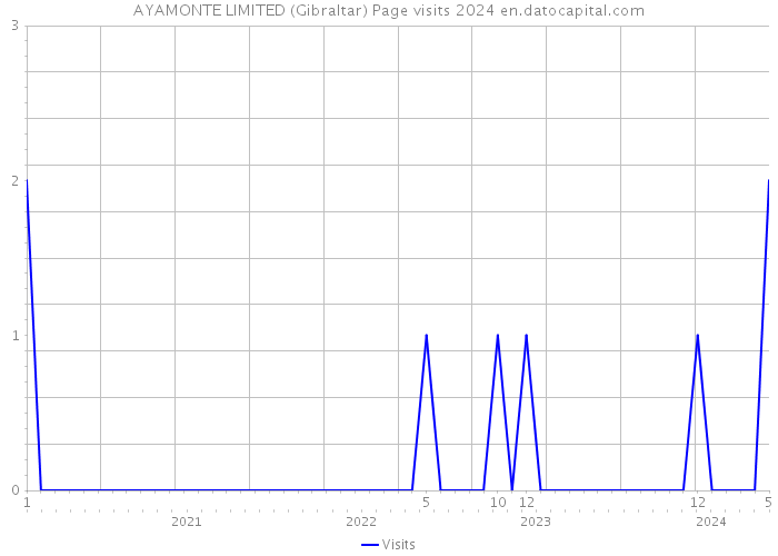 AYAMONTE LIMITED (Gibraltar) Page visits 2024 