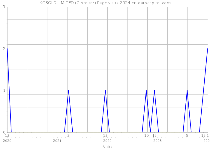 KOBOLD LIMITED (Gibraltar) Page visits 2024 