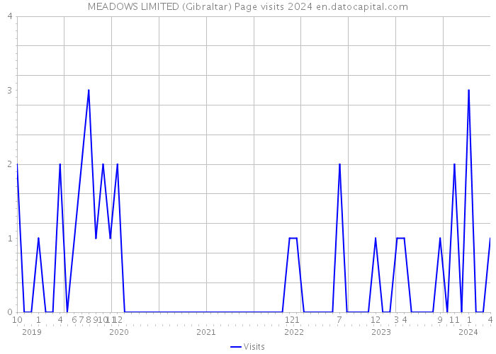MEADOWS LIMITED (Gibraltar) Page visits 2024 