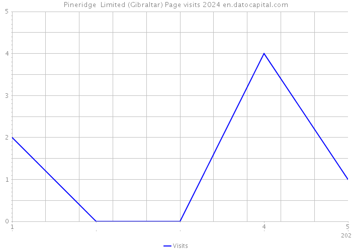 Pineridge Limited (Gibraltar) Page visits 2024 