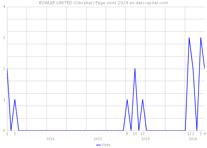 BOWLER LIMITED (Gibraltar) Page visits 2024 