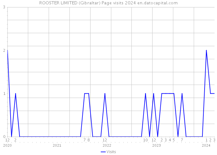 ROOSTER LIMITED (Gibraltar) Page visits 2024 