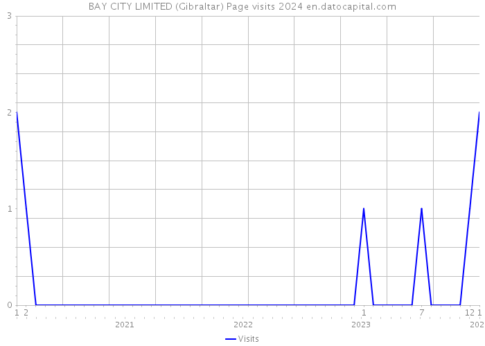 BAY CITY LIMITED (Gibraltar) Page visits 2024 