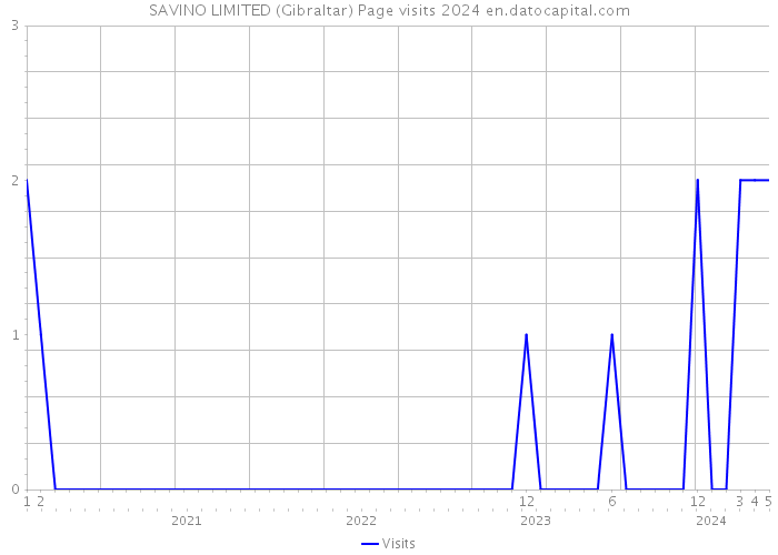 SAVINO LIMITED (Gibraltar) Page visits 2024 