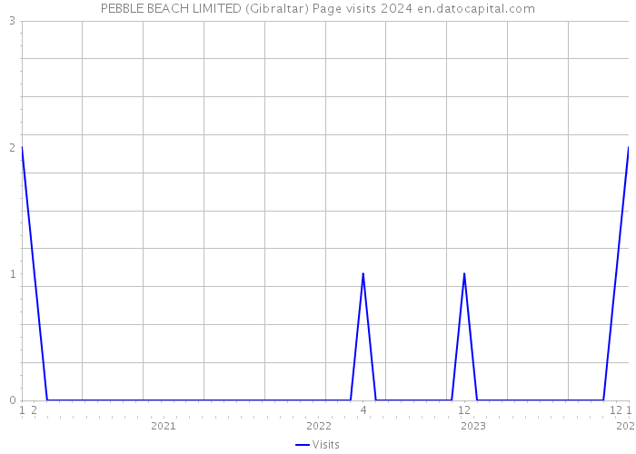 PEBBLE BEACH LIMITED (Gibraltar) Page visits 2024 