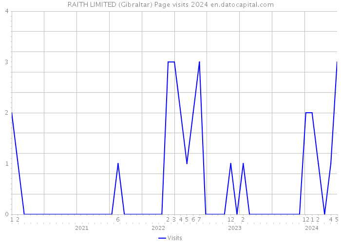 RAITH LIMITED (Gibraltar) Page visits 2024 