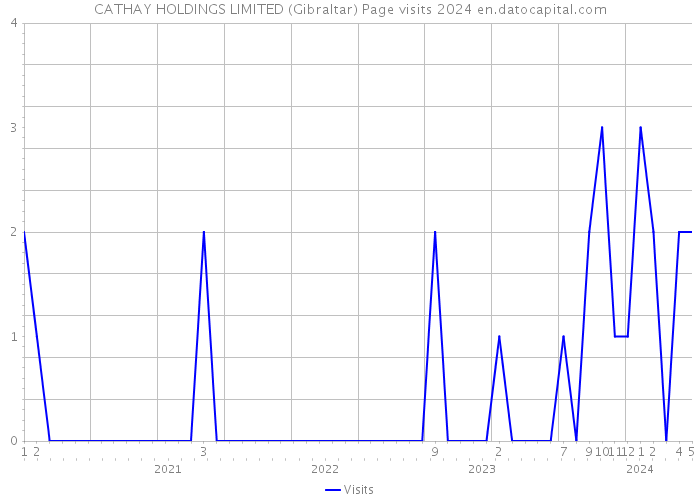 CATHAY HOLDINGS LIMITED (Gibraltar) Page visits 2024 