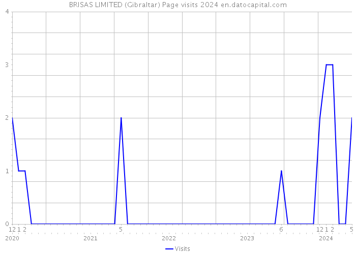 BRISAS LIMITED (Gibraltar) Page visits 2024 