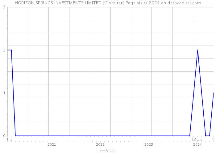 HORIZON SPRINGS INVESTMENTS LIMITED (Gibraltar) Page visits 2024 