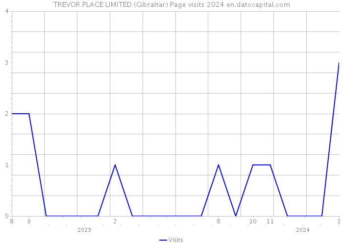TREVOR PLACE LIMITED (Gibraltar) Page visits 2024 
