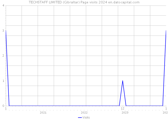 TECHSTAFF LIMITED (Gibraltar) Page visits 2024 