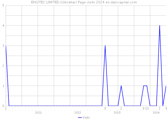 ENGITEC LIMITED (Gibraltar) Page visits 2024 
