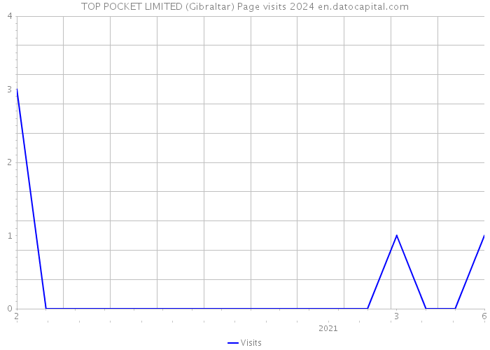 TOP POCKET LIMITED (Gibraltar) Page visits 2024 
