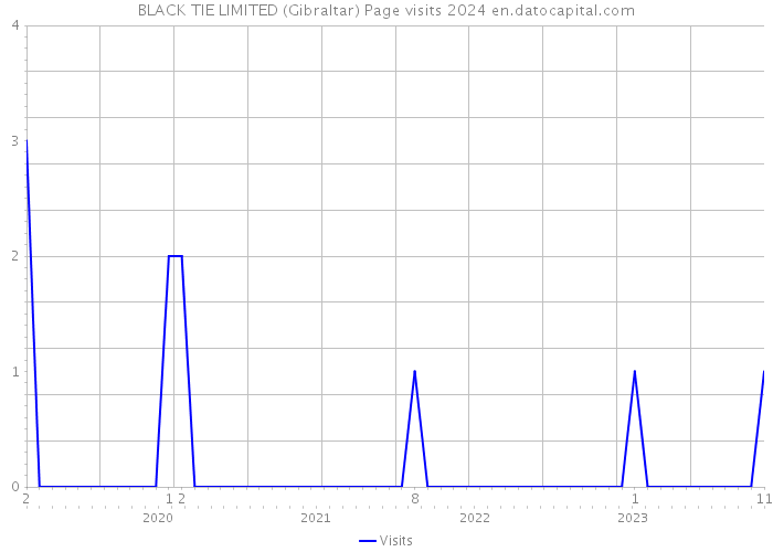 BLACK TIE LIMITED (Gibraltar) Page visits 2024 