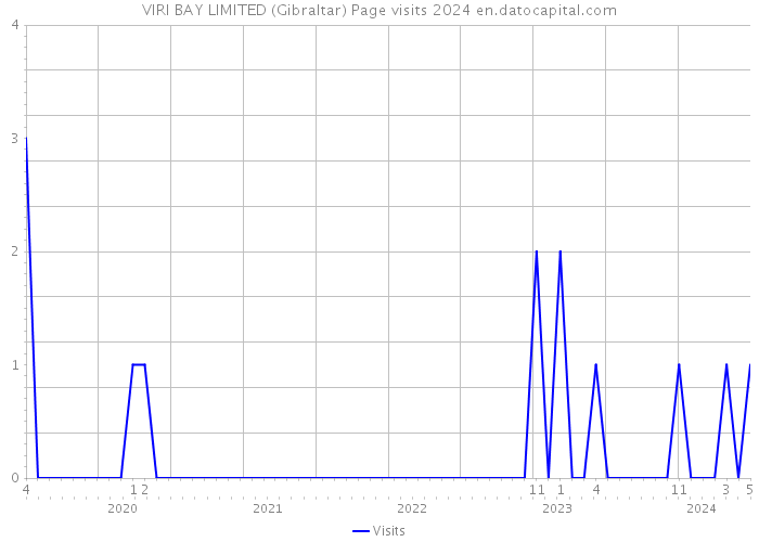 VIRI BAY LIMITED (Gibraltar) Page visits 2024 