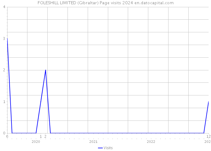 FOLESHILL LIMITED (Gibraltar) Page visits 2024 