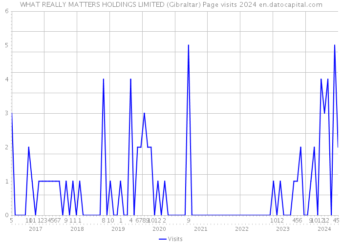 WHAT REALLY MATTERS HOLDINGS LIMITED (Gibraltar) Page visits 2024 