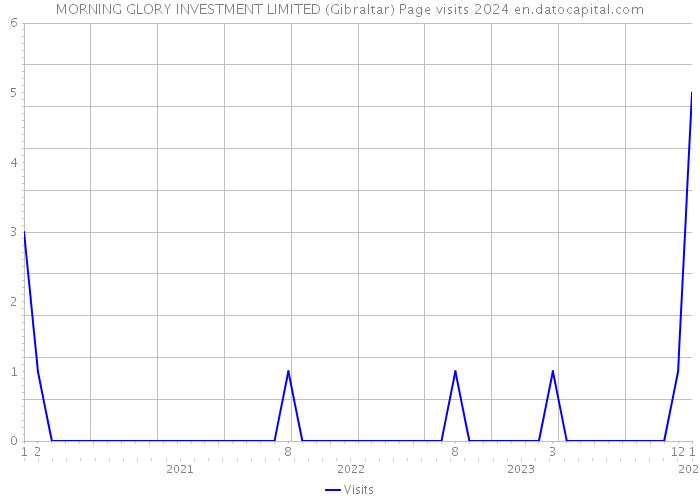 MORNING GLORY INVESTMENT LIMITED (Gibraltar) Page visits 2024 