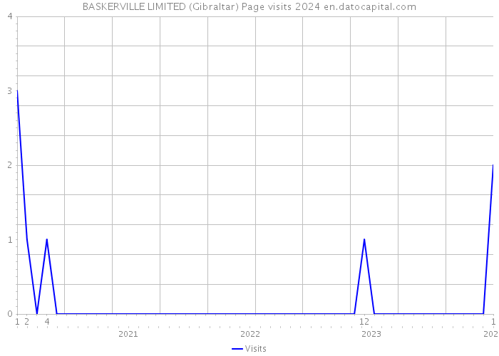 BASKERVILLE LIMITED (Gibraltar) Page visits 2024 