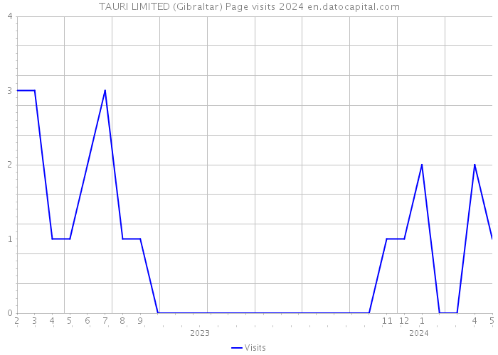 TAURI LIMITED (Gibraltar) Page visits 2024 