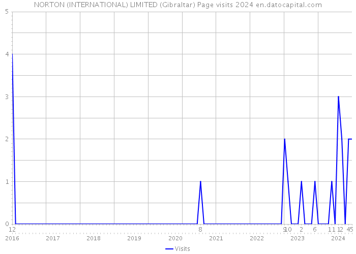 NORTON (INTERNATIONAL) LIMITED (Gibraltar) Page visits 2024 
