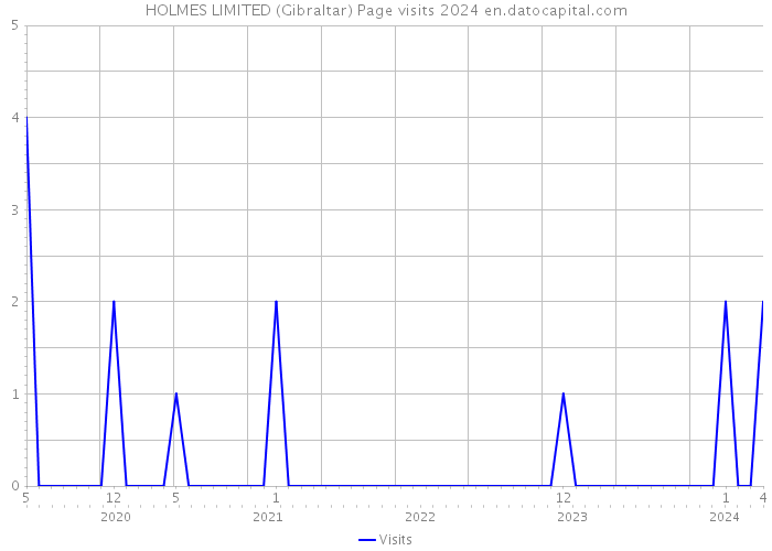 HOLMES LIMITED (Gibraltar) Page visits 2024 