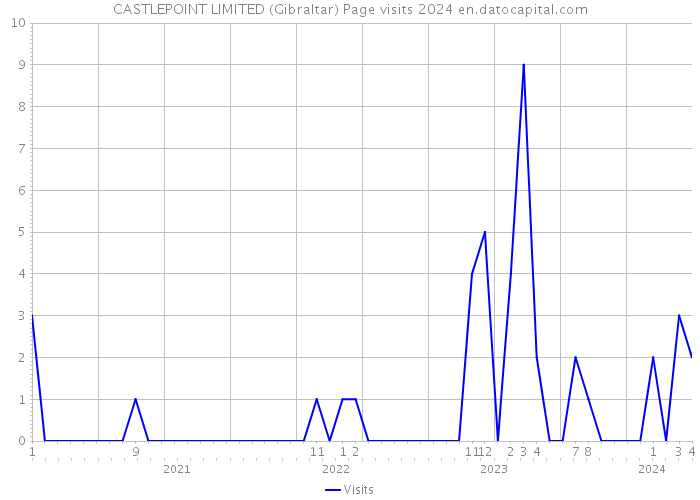 CASTLEPOINT LIMITED (Gibraltar) Page visits 2024 