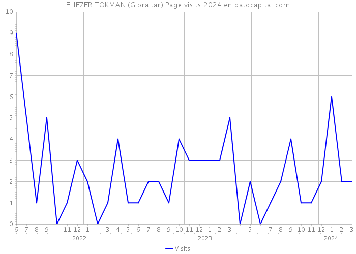 ELIEZER TOKMAN (Gibraltar) Page visits 2024 