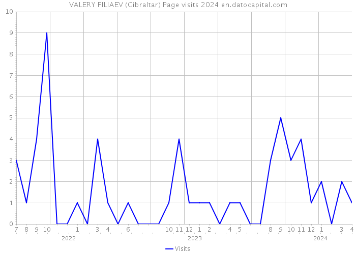 VALERY FILIAEV (Gibraltar) Page visits 2024 