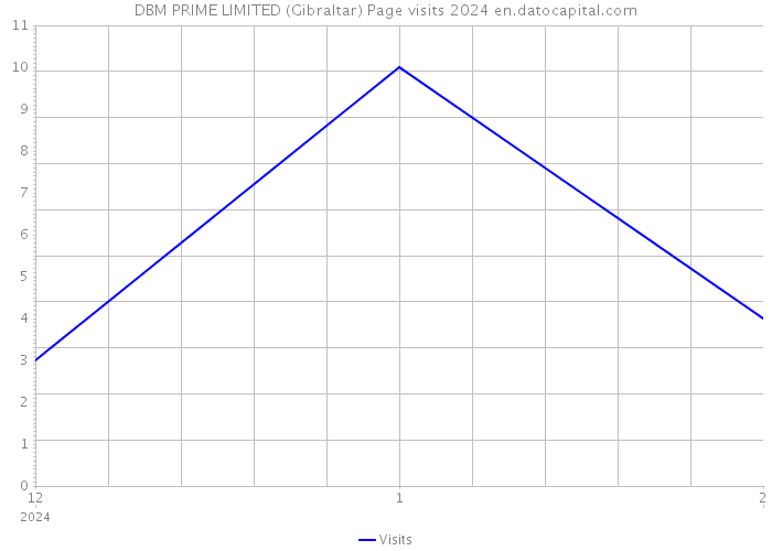 DBM PRIME LIMITED (Gibraltar) Page visits 2024 