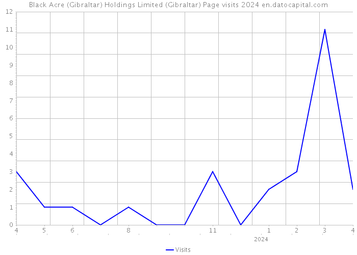 Black Acre (Gibraltar) Holdings Limited (Gibraltar) Page visits 2024 