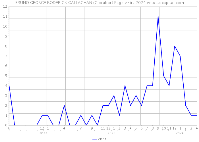 BRUNO GEORGE RODERICK CALLAGHAN (Gibraltar) Page visits 2024 