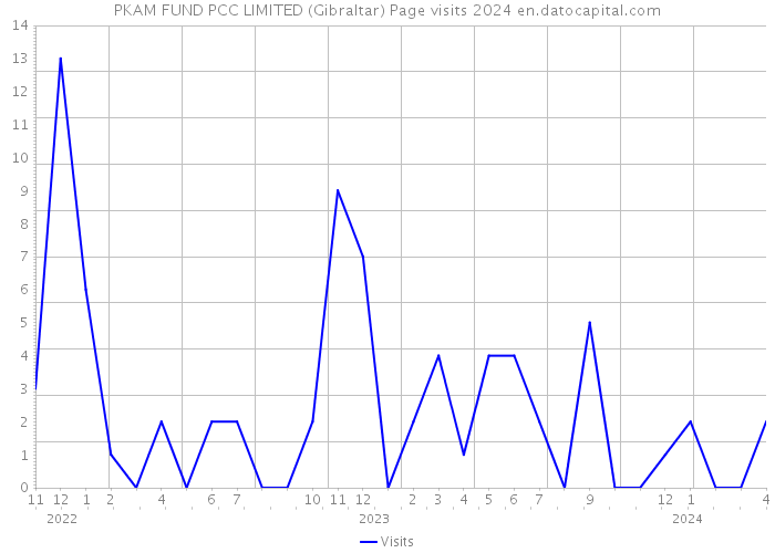 PKAM FUND PCC LIMITED (Gibraltar) Page visits 2024 