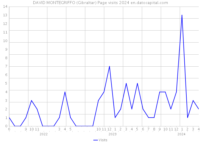 DAVID MONTEGRIFFO (Gibraltar) Page visits 2024 