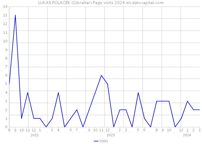 LUKAS POLACEK (Gibraltar) Page visits 2024 