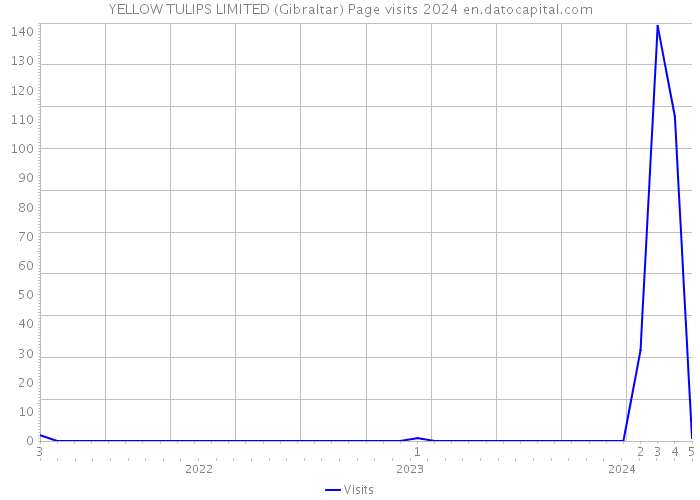 YELLOW TULIPS LIMITED (Gibraltar) Page visits 2024 