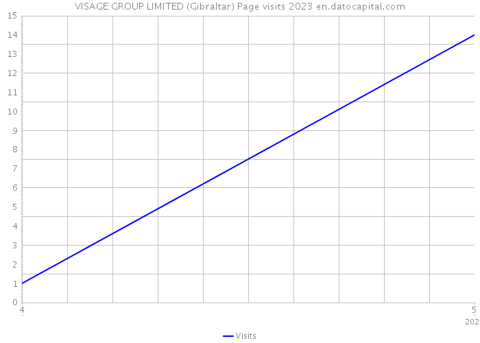 VISAGE GROUP LIMITED (Gibraltar) Page visits 2023 