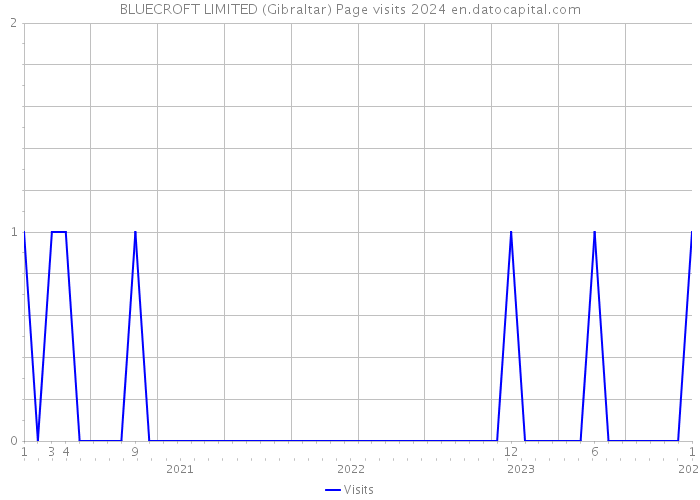 BLUECROFT LIMITED (Gibraltar) Page visits 2024 