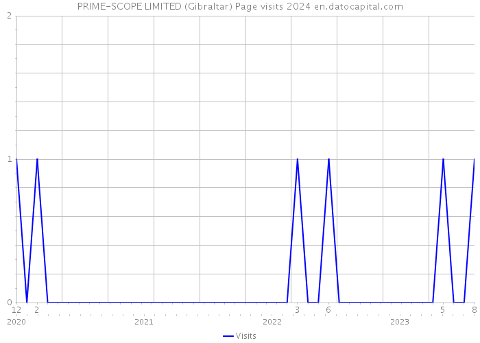 PRIME-SCOPE LIMITED (Gibraltar) Page visits 2024 
