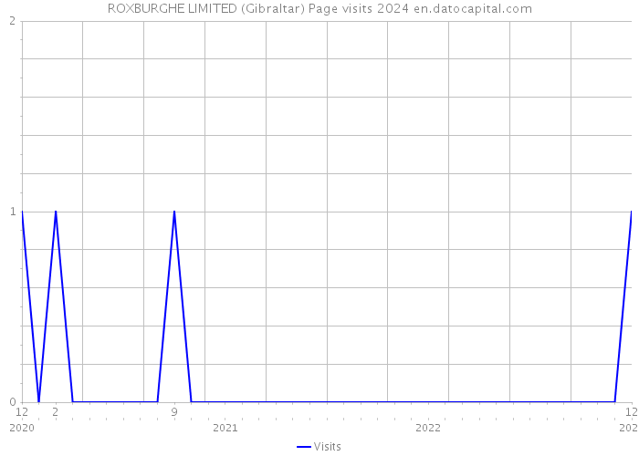 ROXBURGHE LIMITED (Gibraltar) Page visits 2024 