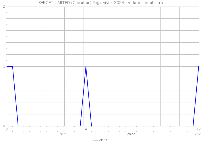 BERGET LIMITED (Gibraltar) Page visits 2024 