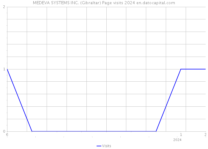 MEDEVA SYSTEMS INC. (Gibraltar) Page visits 2024 