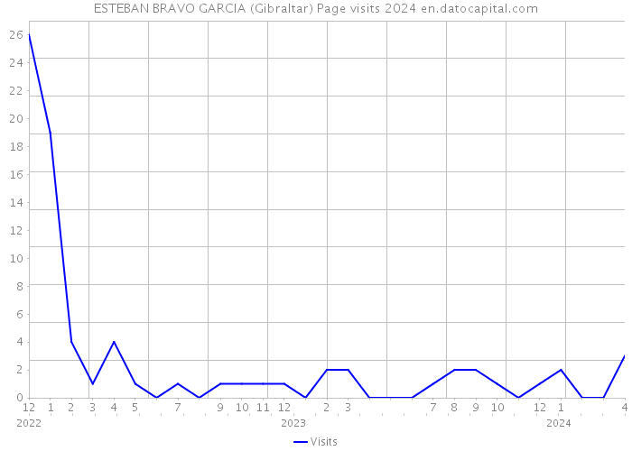 ESTEBAN BRAVO GARCIA (Gibraltar) Page visits 2024 