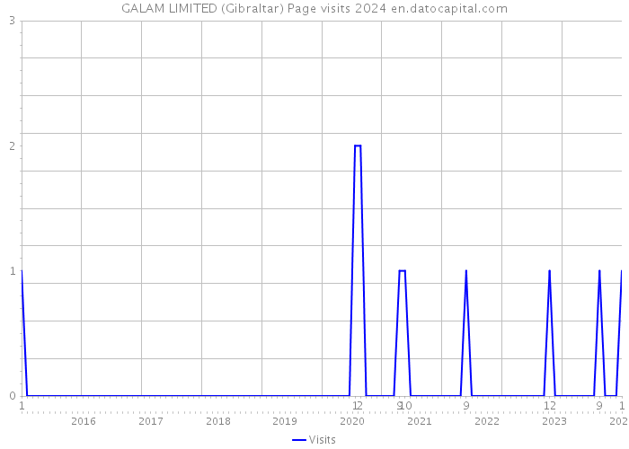 GALAM LIMITED (Gibraltar) Page visits 2024 
