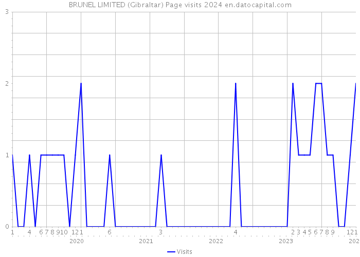 BRUNEL LIMITED (Gibraltar) Page visits 2024 